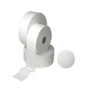 Papel Higiénico Jumbo Gofrado Blanco Rollo x 180 mt aprox. Bolsa x 6 rollos