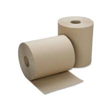 Papel Toalla  Jumbo Natural Gofrado rollo x 100 mt aprox. Bolsa x 6 rollos